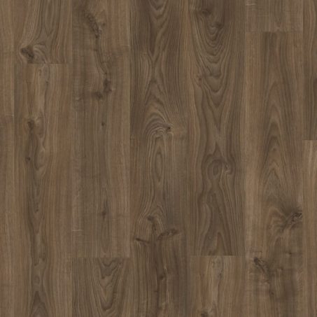 View of Cottage Oak Dark Brown BACL40027 luxury vinyl tile by Quick-Step Livyn