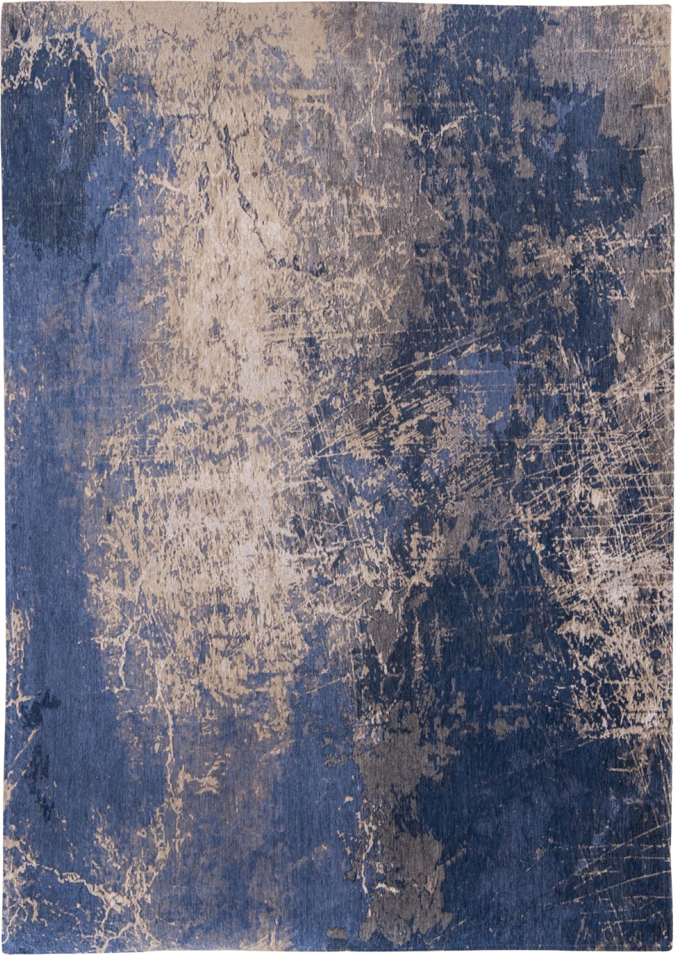 Mad Men Collection Cracks Abyss Blue 8629 rug by Louis De Poortere