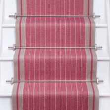 Whitman Bright Rose stair runner by Roger Oates