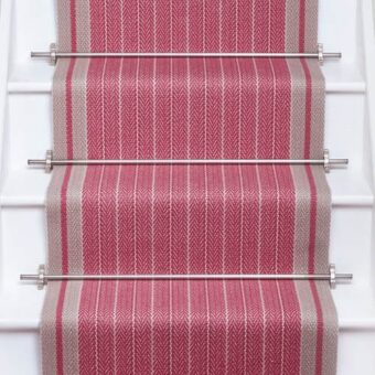 Whitman Bright Rose stair runner by Roger Oates