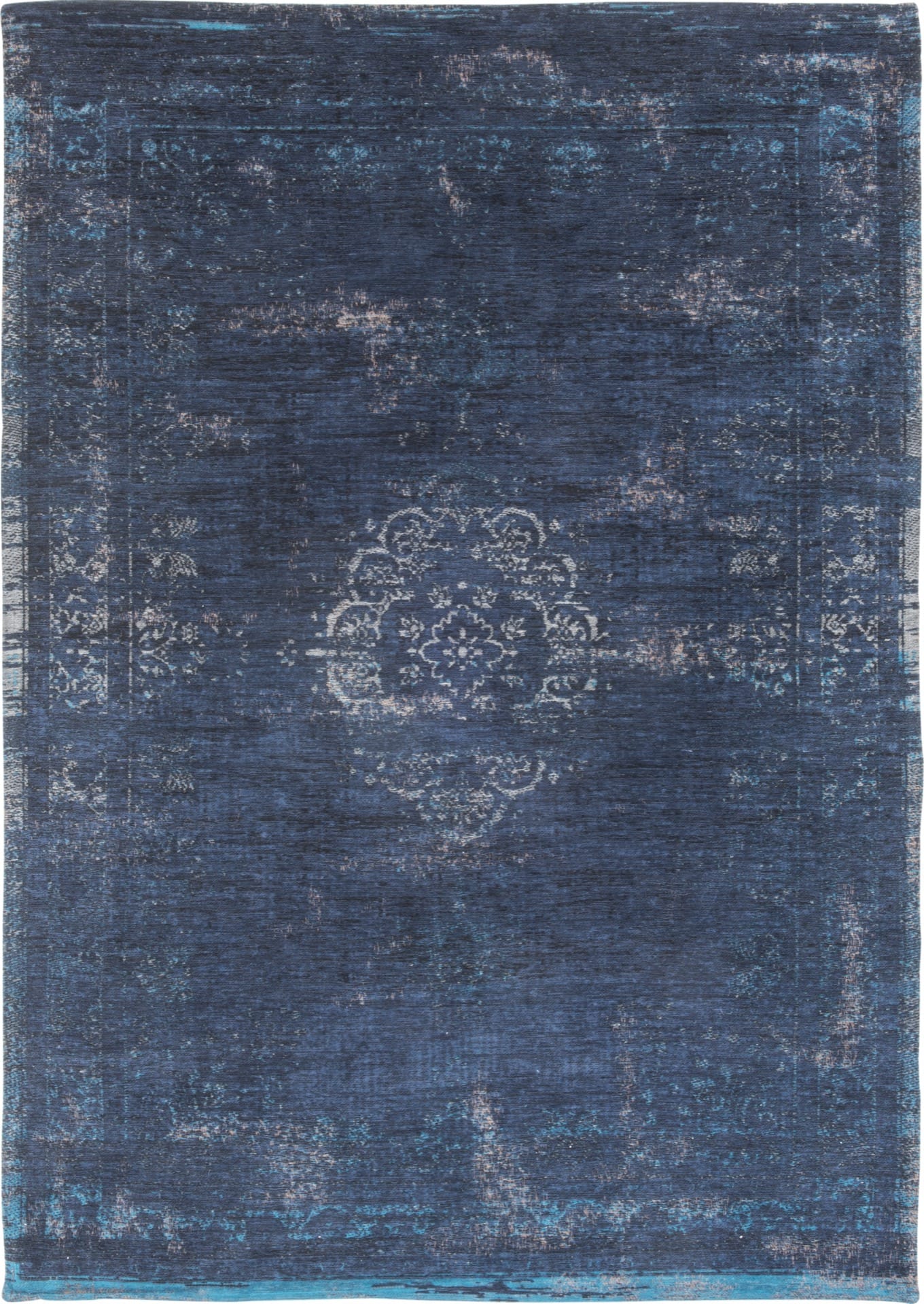 Fading World Collection Medallion Blue Night 8254 rug by Louis De Poortere