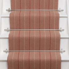 Dart Ground Crimson stair runner by Roger Oates