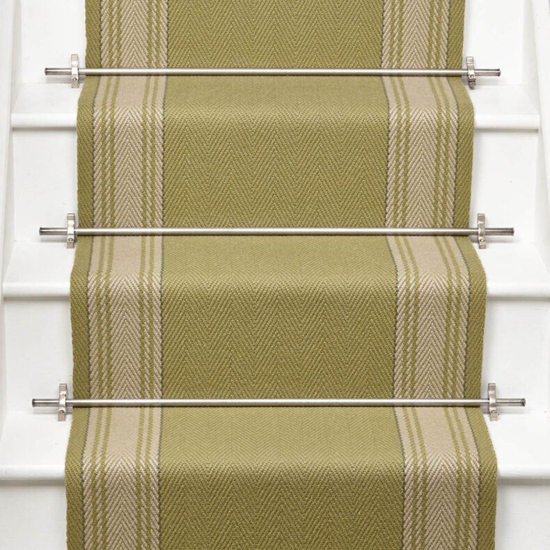 Avon Olive stair runner by Roger Oates