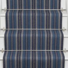 Masai Indigo stair runner by Roger Oates