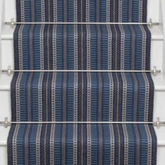 Masai Indigo stair runner by Roger Oates