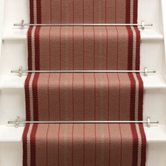 Trent Raspberry stair runner by Roger Oates