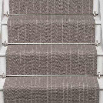 Byron Taupe stair runner by Roger Oates