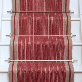 Whitman Light Red stair runner by Roger Oates
