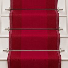 Franklin Carmine stair runner by Roger Oates
