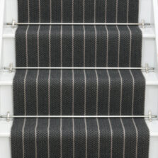 Halle Soft Black stair runner by Roger Oates