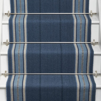 Westport Indigo stair runner by Roger Oates