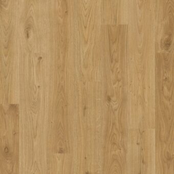 View of White Oak Light EL1491 laminate tile by Quick-Step