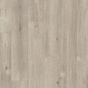 View of Saw Cut Oak Grey IM1858 laminate tile by Quick-Step