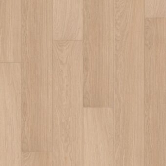 View of White Varnished Oak IM3105 laminate tile by Quick-Step