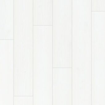 View of White Planks IMU1859 laminate tile by Quick-Step