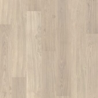 View of Light Grey Varnished Oak EL1304 laminate tile by Quick-Step