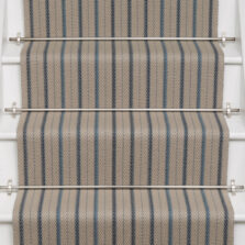 Fairfax Prussian stair runner by Roger Oates