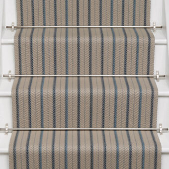 Fairfax Prussian stair runner by Roger Oates