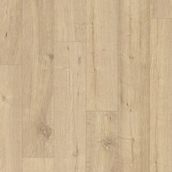 View of Sandblasted Oak Natural IM1853 laminate tile by Quick-Step