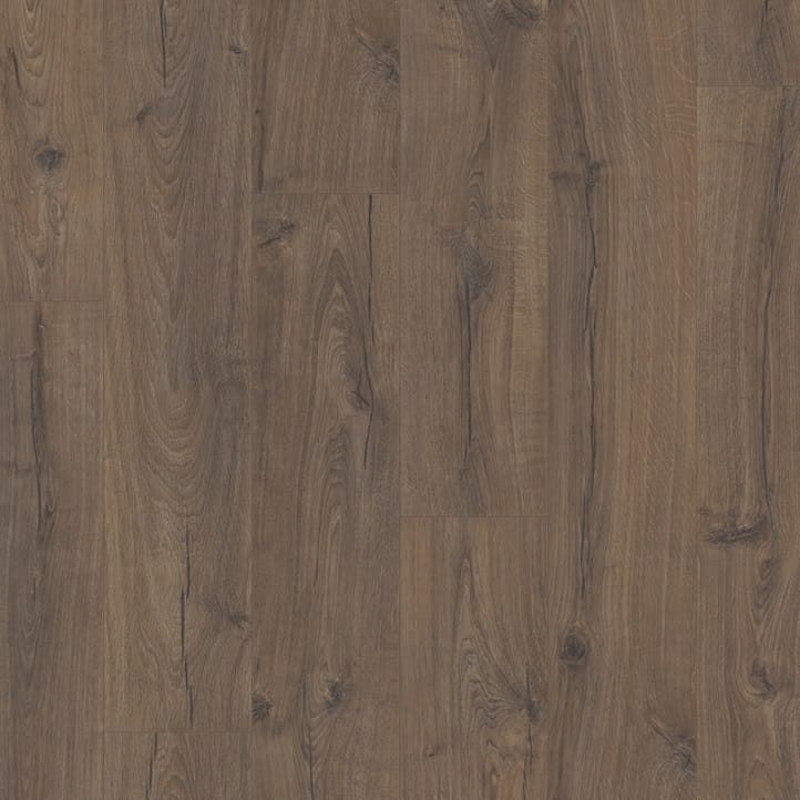 View of Classic Oak Brown IM1849 laminate tile by Quick-Step