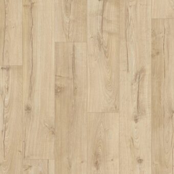 View of Classic Oak Beige IMU1847 laminate tile by Quick-Step