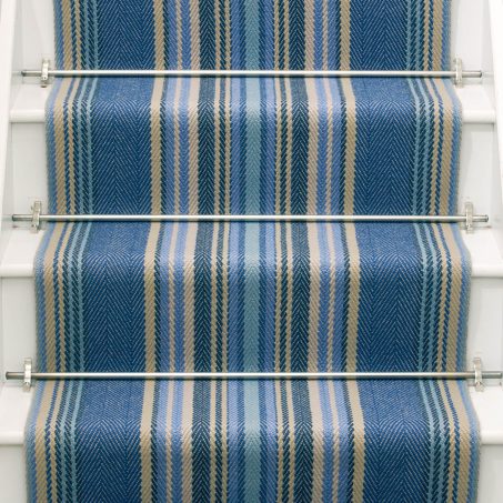 Chatham China Blue stair runner by Roger Oates