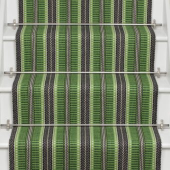 Masai Emerald stair runner by Roger Oates