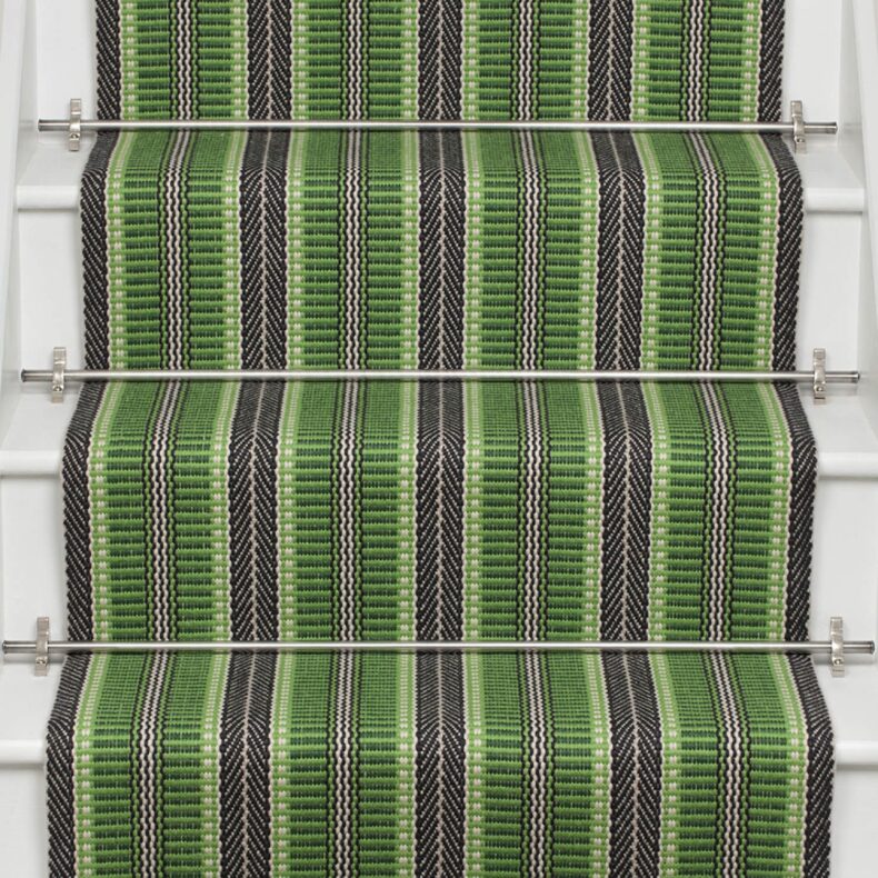 Masai Emerald stair runner by Roger Oates
