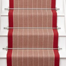 Dart Crimson stair runner by Roger Oates
