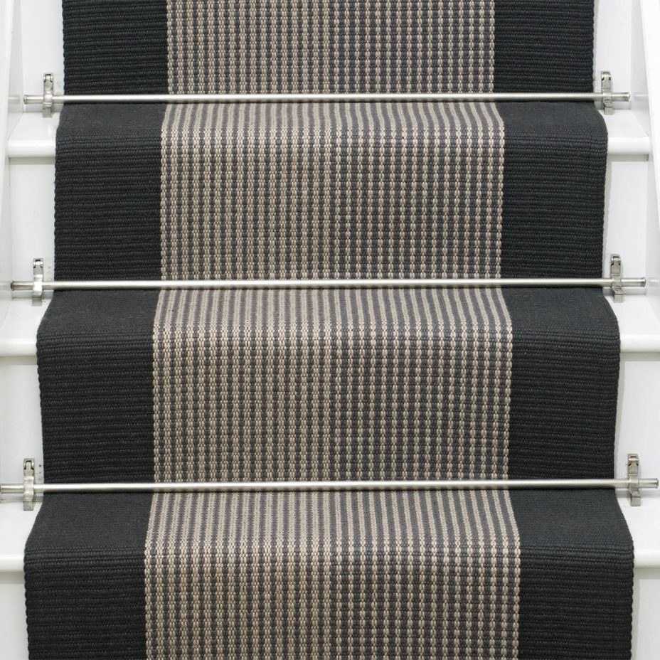 Troy Charcoal stair runner by Roger Oates