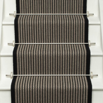Ixworth Lamp Black stair runner by Roger Oates