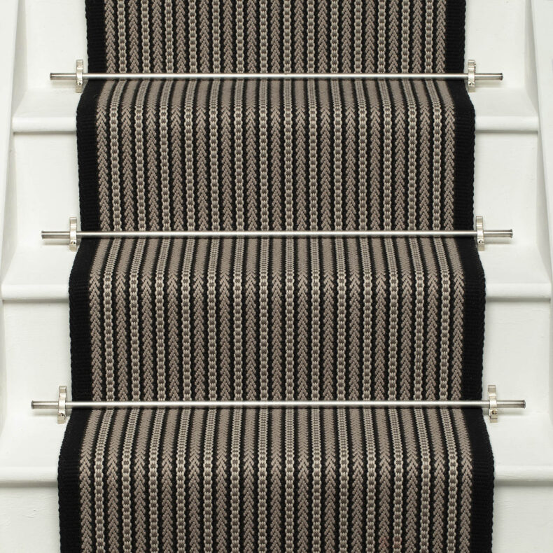 Ixworth Lamp Black stair runner by Roger Oates