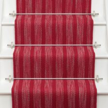 Kasuri Cherry stair runner by Roger Oates