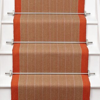 Dart Persimmon stair runner by Roger Oates