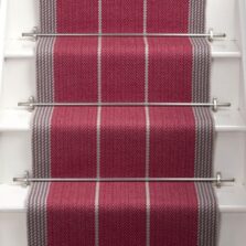 Swanson Cranberry stair runner by Roger Oates