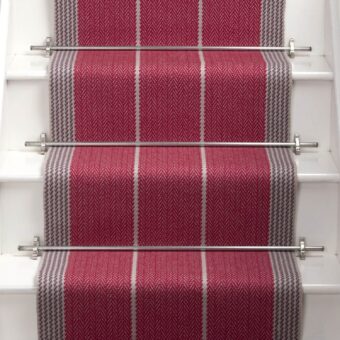 Swanson Cranberry stair runner by Roger Oates