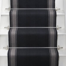 Henley Soft Black stair runner by Roger Oates