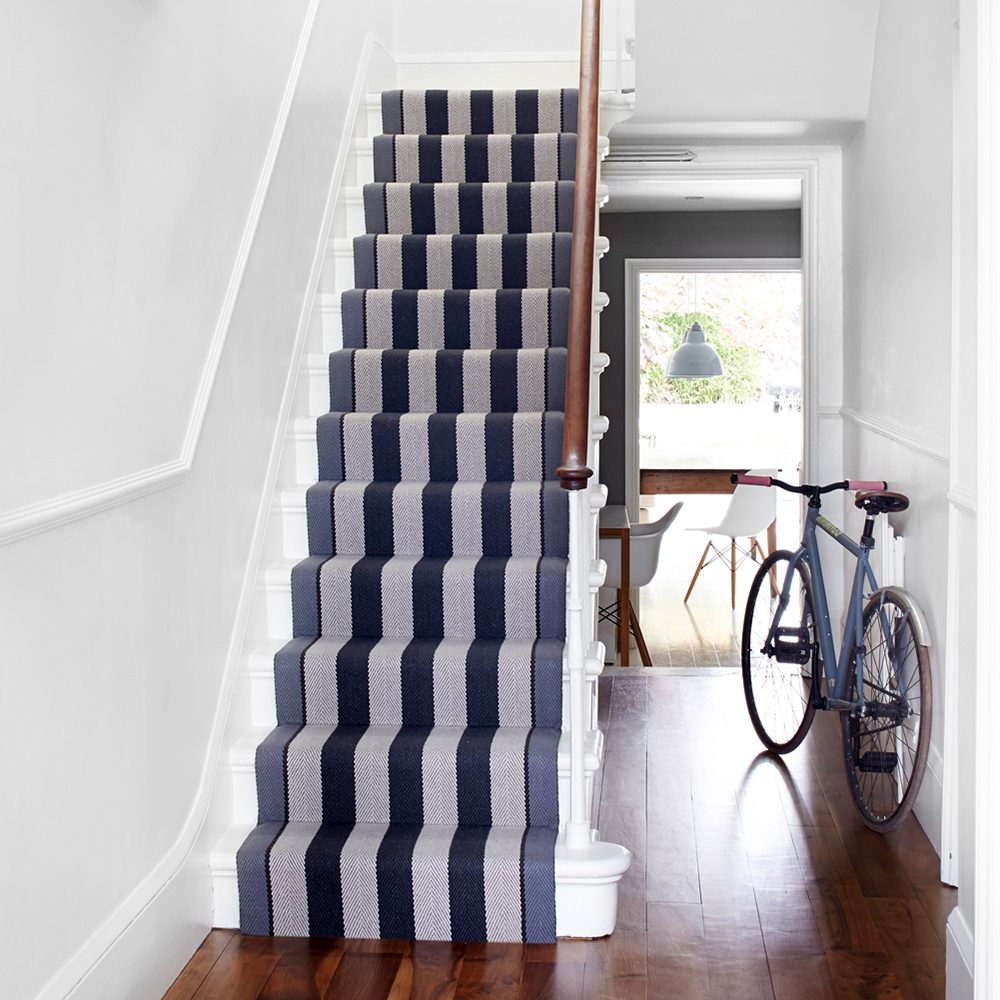 Image of a stair runner by Roger Oates called Fitzroy Black