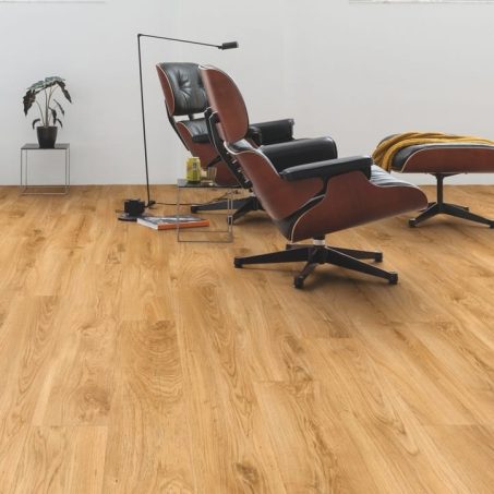 View of Classic Oak Natural BACP40023 luxury vinyl tile by Quick-Step Livyn