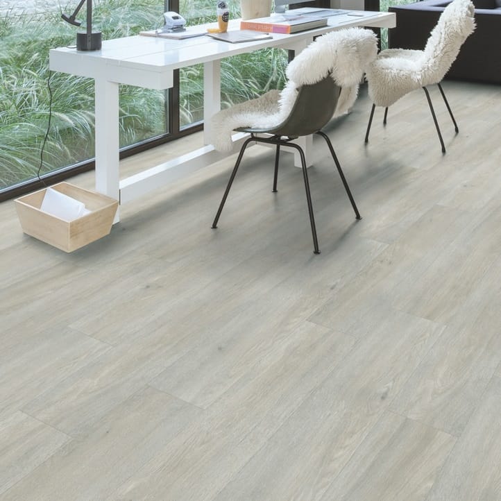 View of Silk Oak Light BACP40052 luxury vinyl tile by Quick-Step Livyn