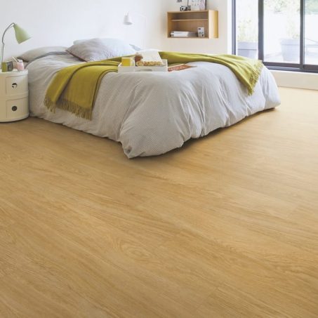 View of Select Oak Natural BACL40033 luxury vinyl tile by Quick-Step Livyn