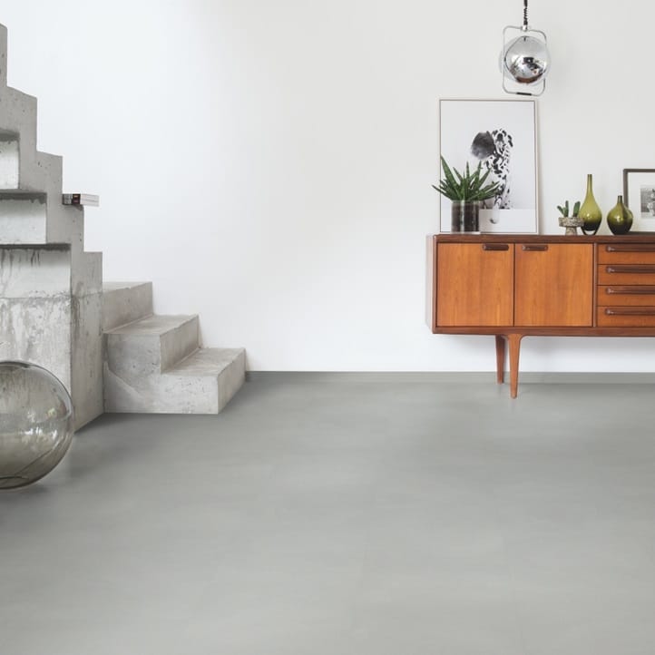 View of Minimal Light Grey AMCL40139 luxury vinyl tile by Quick-Step Livyn