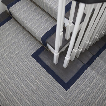 Dart Midnight stair runner by Roger Oates