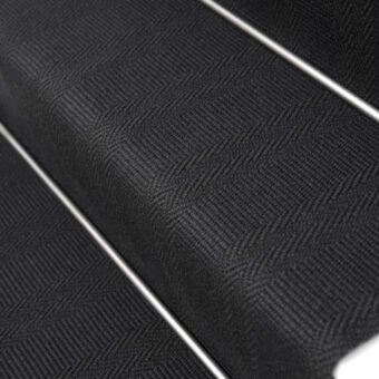 New Hadley Soft Black stair runner by Roger Oates