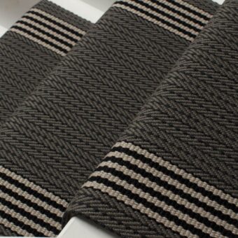 Flaxman Pewter stair runner by Roger Oates