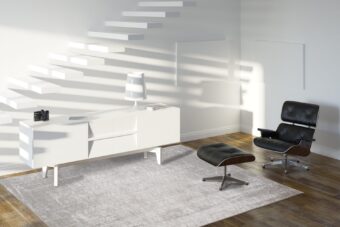 Mad Men Collection Jacobs Ladder White Plains 8929 rug by Louis De Poortere