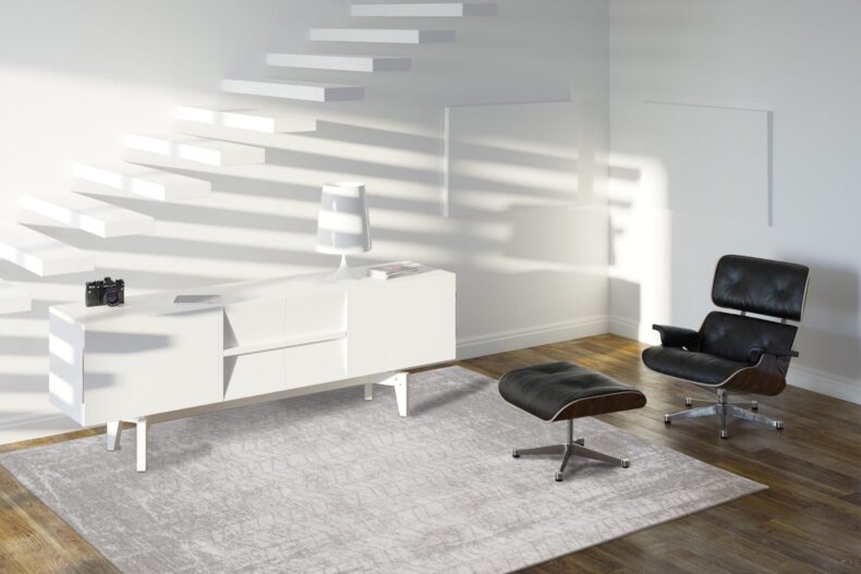 Mad Men Collection Jacobs Ladder White Plains 8929 rug by Louis De Poortere