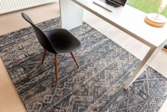 Antiquarian Collection Kilim Black Rabat 9113 rug by Louis De Poortere