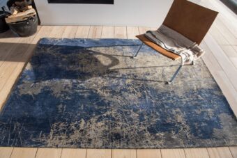 Mad Men Collection Cracks Abyss Blue 8629 rug by Louis De Poortere