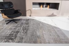 Atlantic Collection Streaks Coney Grey 8716 rug by Louis De Poortere